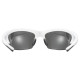 Glasses Uvex blaze III white black / litemirror silver