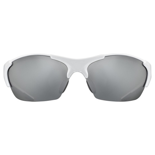 Glasses Uvex blaze III white black / litemirror silver