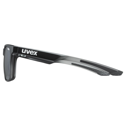 Glasses Uvex lgl 42 black transparent / mirror silver
