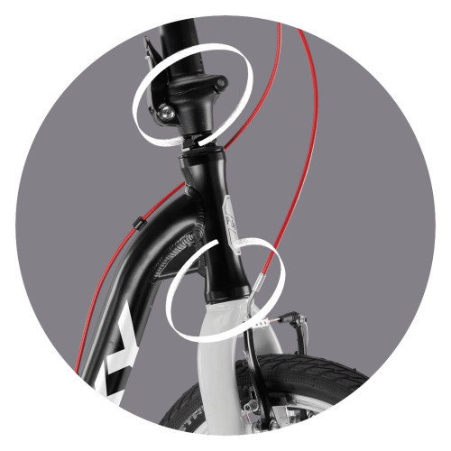 Skrejritenis PUKY Joker black white