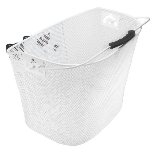Basket front Azimut w/ plastic NEW bracket WHITE 35x26x26cm