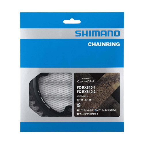 Priekšējā ķēdes riteņa Shimano GRX FC-RX810 42T