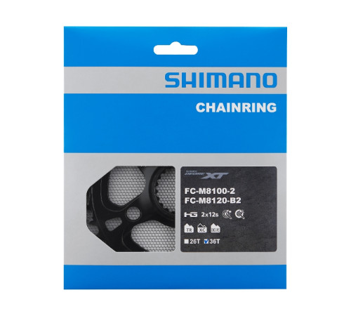Priekšējā ķēdes riteņa Shimano XT FC-M8100 36T