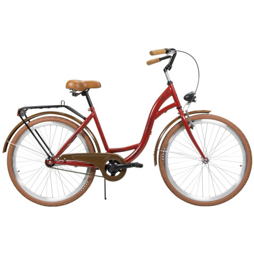 Bicycle AZIMUT City Lux 26" 2025 bordo-brown