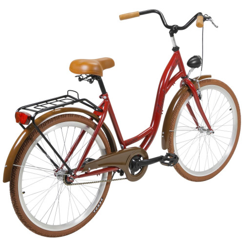 Bicycle AZIMUT City Lux 26" 2025 bordo-brown