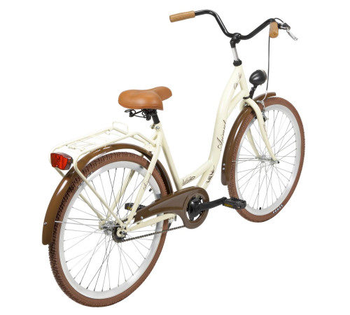 Bicycle AZIMUT City Lux 26" 2025 cream-brown