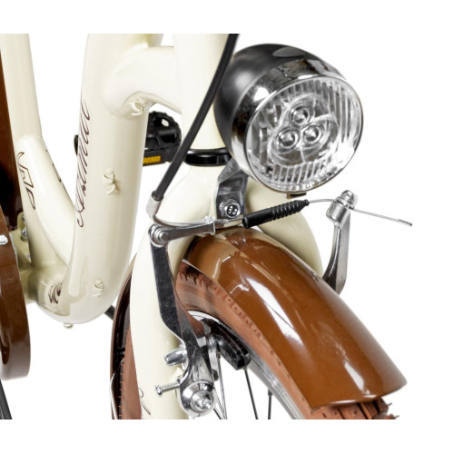 Bicycle AZIMUT City Lux 26" 2025 cream-brown