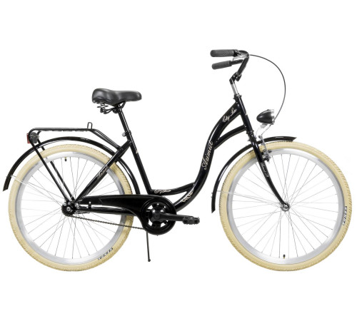 Bicycle AZIMUT City Lux 26" 2025 black-cream