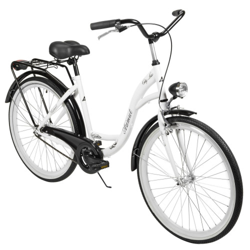 Bicycle AZIMUT City Lux 26" 2025 white-black
