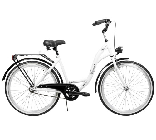Bicycle AZIMUT City Lux 26" 2025 white-black