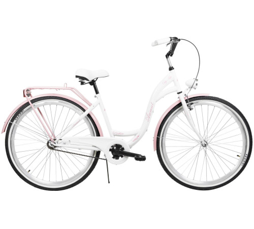Bicycle AZIMUT City Lux 28" 2023 white-pink