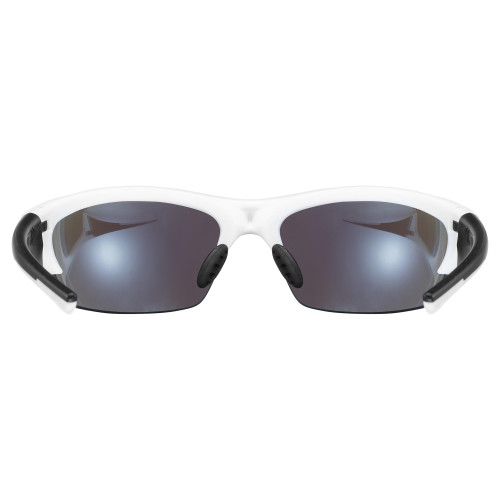 Glasses Uvex Blaze III white black mat / mirror blue