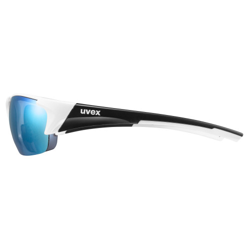 Glasses Uvex Blaze III white black mat / mirror blue