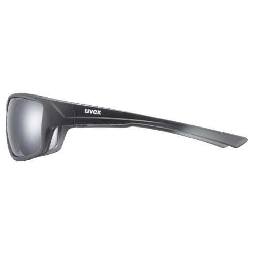 Glasses Uvex Sportstyle 230 black mat / litemirror silver