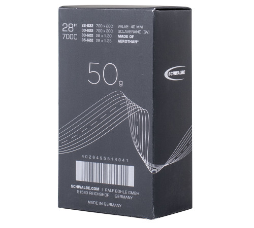 Tube 28" Schwalbe SV16E Aerothan 40mm (28/35-622)
