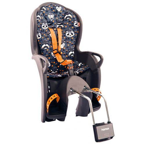 Child seat Hamax Kiss frame grey/orange