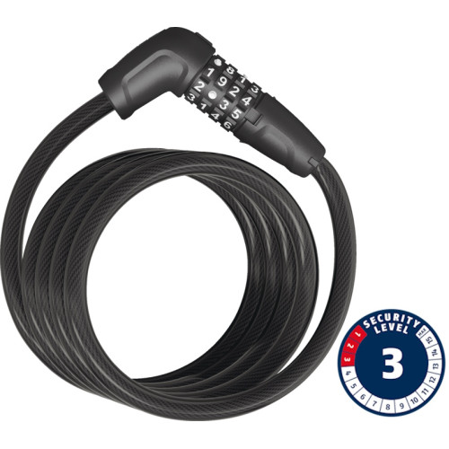 Lock Abus Numero 5510C/180 BK