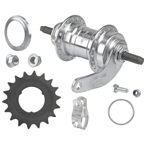 Rear hub Velosteel 158/108mm x 36H 18T Coaster