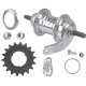 Rear hub Velosteel 158/108mm x 36H 18T Coaster