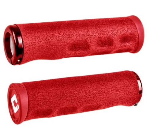 Grips ODI Tinker Juarez Dread Lock Grip Red w/ Red Clamp