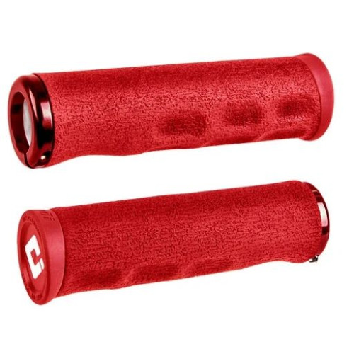 Grips ODI Tinker Juarez Dread Lock Grip Red w/ Red Clamp