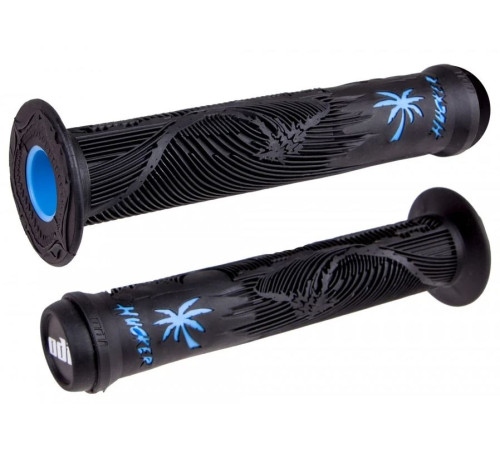 Stūres rokturu ODI Hucker Signature 160mm No Flange Black/Blue