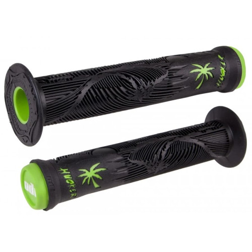 Stūres rokturu ODI Hucker Signature 160mm No Flange Black/Green
