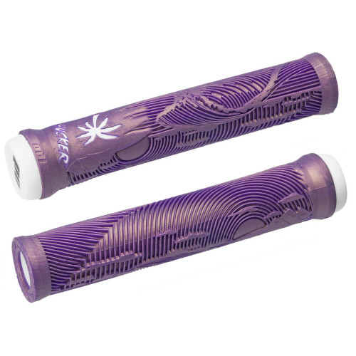 Stūres rokturu ODI Hucker Signature 160mm No Flange Purple/White