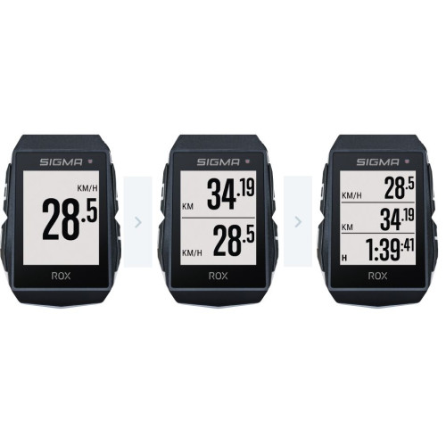 Bike computer SIGMA ROX 11.1 Evo GPS Black Sensor Set