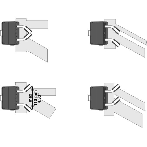 Holder for Bellelli child seats on frame B-Fix