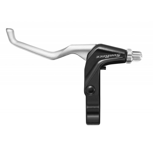 Brake lever SunRace BLM400 2-finger alu/alu Left silver