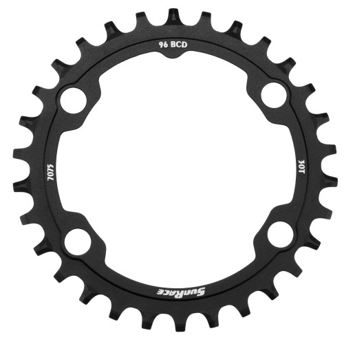 Chainring SunRace CRMX30 Narrow-Wide Asymmetric Alu 96BCD 30T