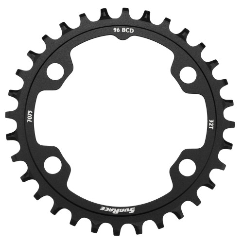 Chainring SunRace CRMX30 Narrow-Wide Asymmetric Alu 96BCD 32T