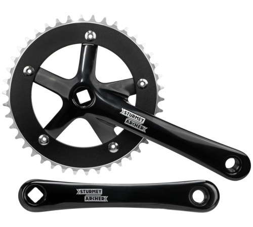 Front crankset Sturmey-Archer 170mm 1-speed black-42T