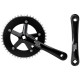Front crankset Sturmey-Archer 170mm 1-speed black-46T