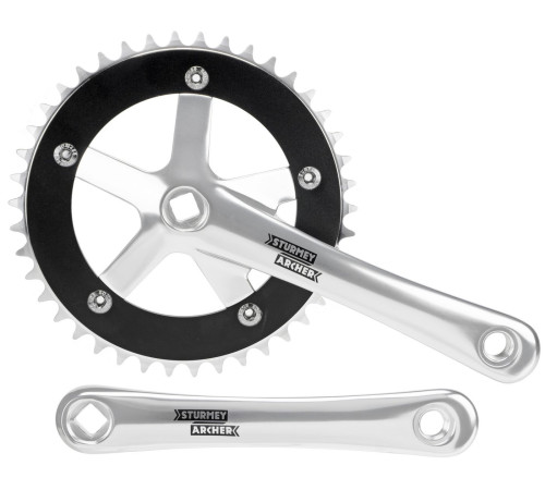 Front crankset Sturmey-Archer 170mm 1-speed silver-42T