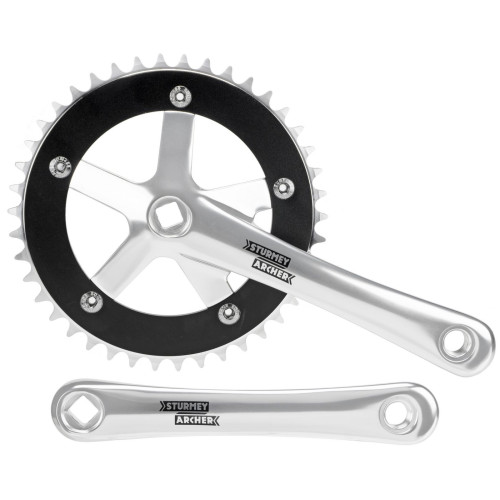 Front crankset Sturmey-Archer 170mm 1-speed silver-42T