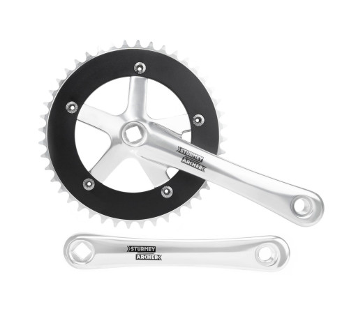 Front crankset Sturmey-Archer 170mm 1-speed silver-44T