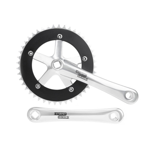 Front crankset Sturmey-Archer 170mm 1-speed silver-44T