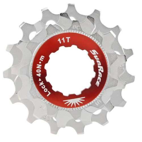 Sprocket set SunRace SPCS10 11-13-15T 10-speed with lockring metallic