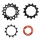 Sprocket set SunRace SPCS11 11-13-15T 11-speed with lockring black