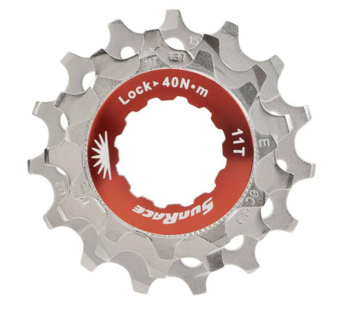 Sprocket set SunRace SPCS11 11-13-15T 11-speed with lockring metallic