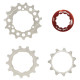 Sprocket set SunRace SPCS12 11-13-15T 12-speed with lockring metallic