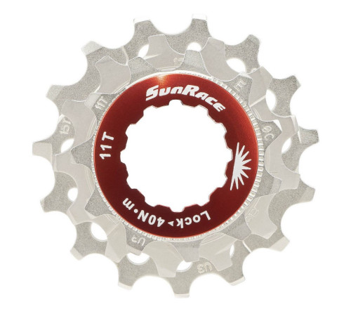 Sprocket set SunRace SPCS12 11-13-15T 12-speed with lockring metallic