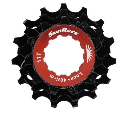 Sprocket set SunRace SPCS10 11-13-15T 10-speed with lockring black