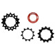 Sprocket set SunRace SPCS10 11-13-15T 10-speed with lockring black
