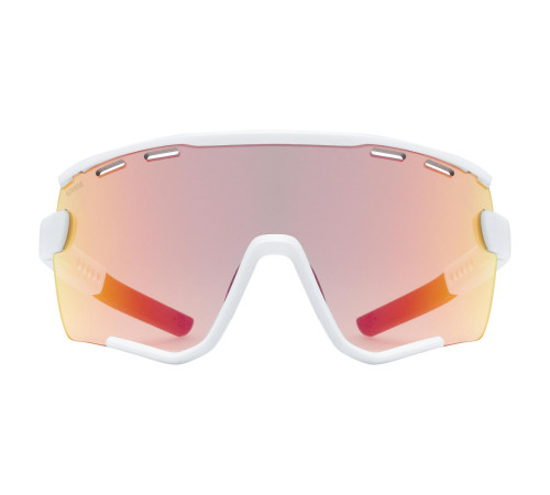 Glasses Uvex Sportstyle 236 Set small white mat / mirror red