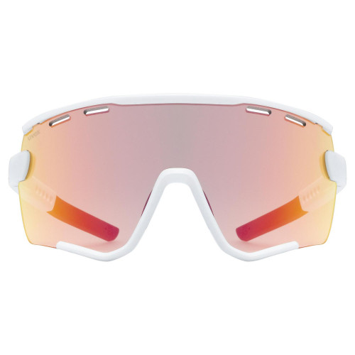Glasses Uvex Sportstyle 236 Set small white mat / mirror red