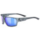 Glasses Uvex Sportstyle 233 P smoke mat / mirror blue