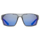 Glasses Uvex Sportstyle 233 P smoke mat / mirror blue